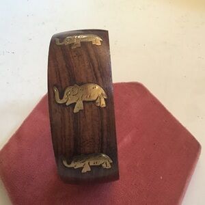 Indian Summer Brown and Gold Elephant Bracelet